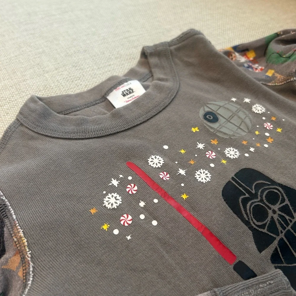 Hanna Andersson Star Wars Gray Cotton pajamas long sleeve set - Picture 2 of 5